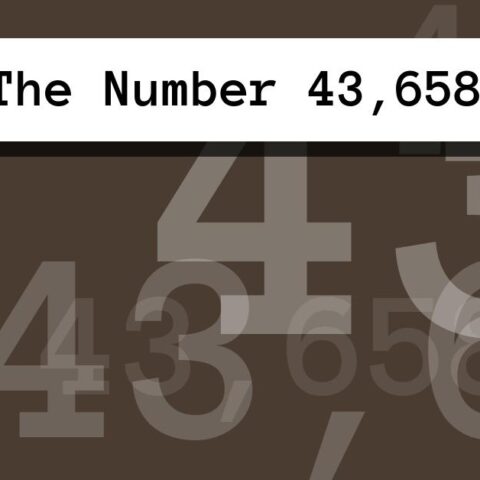About The Number 43,658
