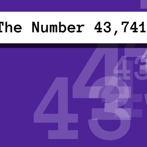 About The Number 43,741