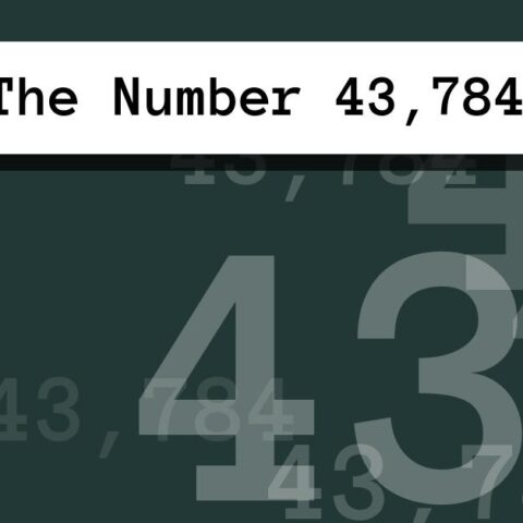 About The Number 43,784