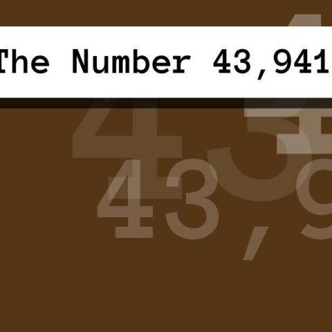 About The Number 43,941