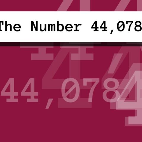 About The Number 44,078