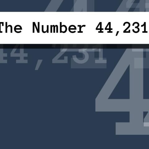 About The Number 44,231
