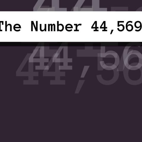 About The Number 44,569