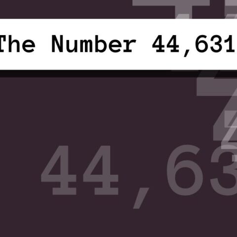 About The Number 44,631