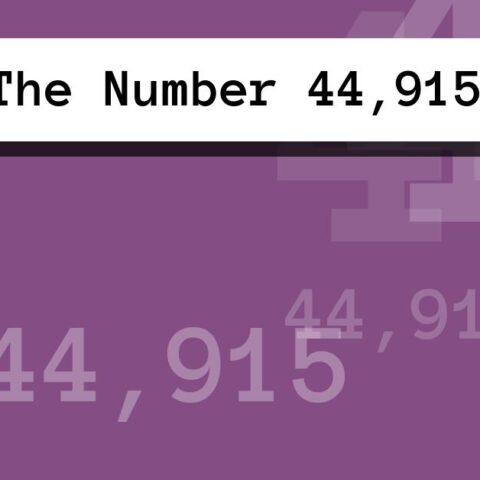 About The Number 44,915