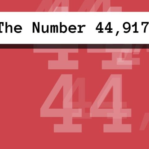 About The Number 44,917