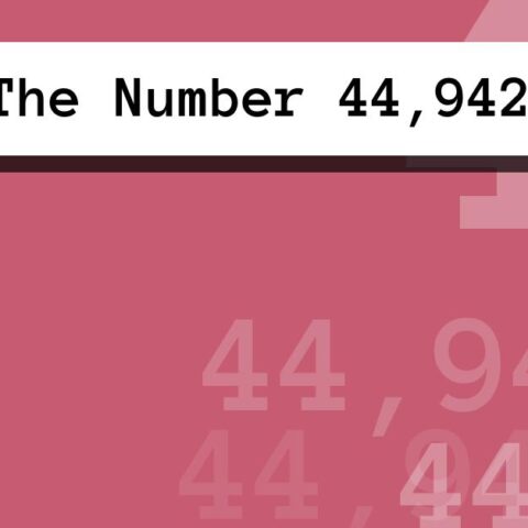About The Number 44,942