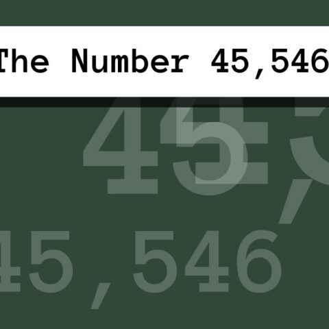 About The Number 45,546