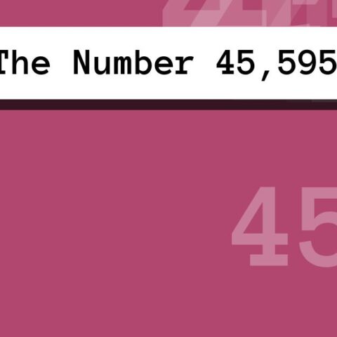 About The Number 45,595