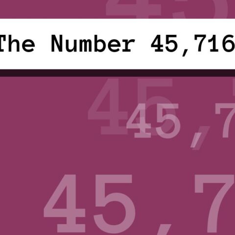 About The Number 45,716