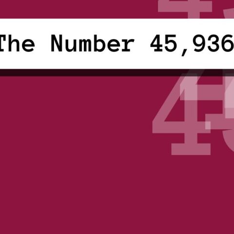 About The Number 45,936