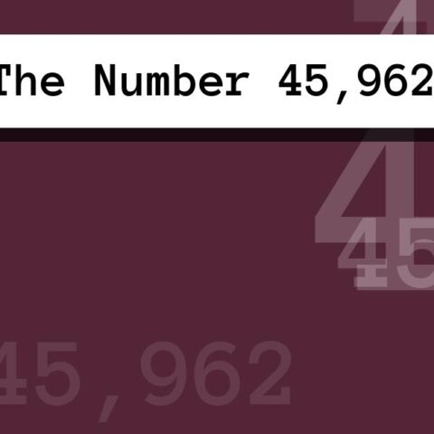 About The Number 45,962
