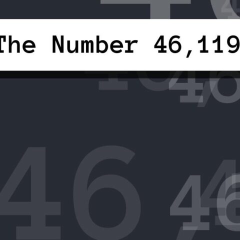About The Number 46,119