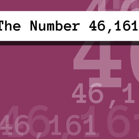 About The Number 46,161