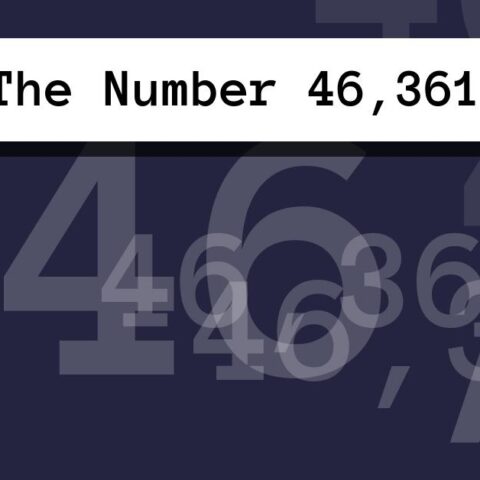 About The Number 46,361