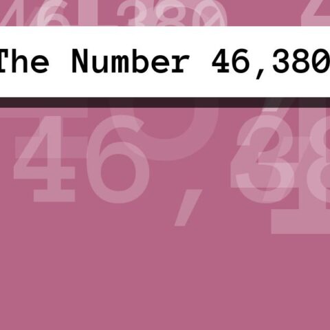 About The Number 46,380