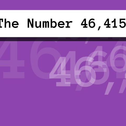 About The Number 46,415