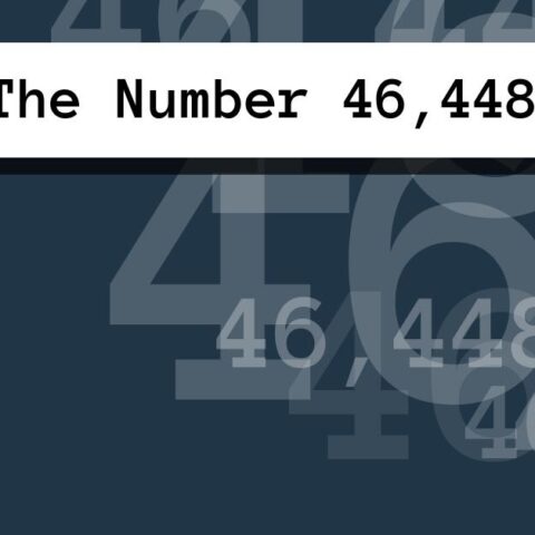 About The Number 46,448