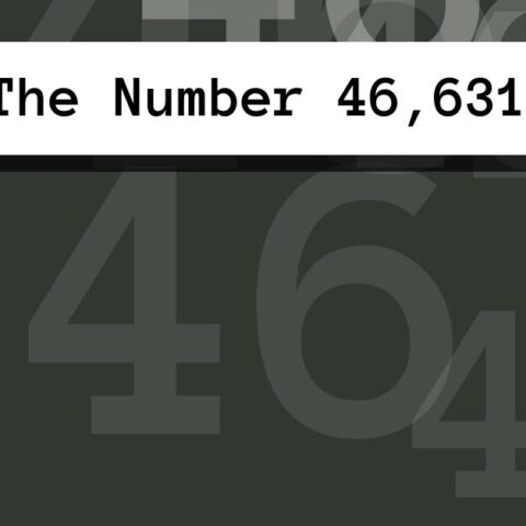 About The Number 46,631