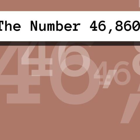 About The Number 46,860