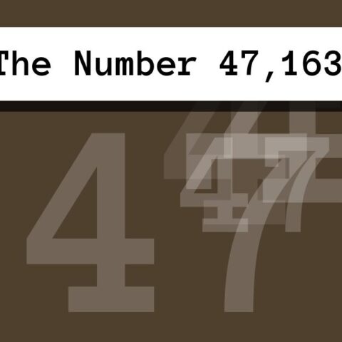 About The Number 47,163