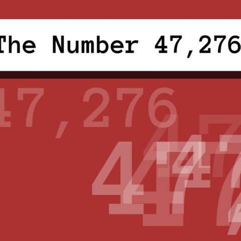 About The Number 47,276