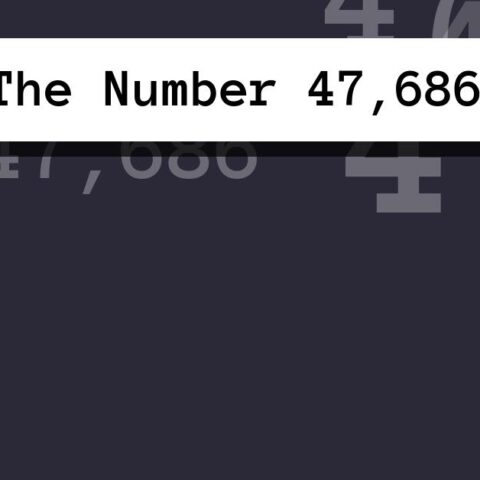 About The Number 47,686