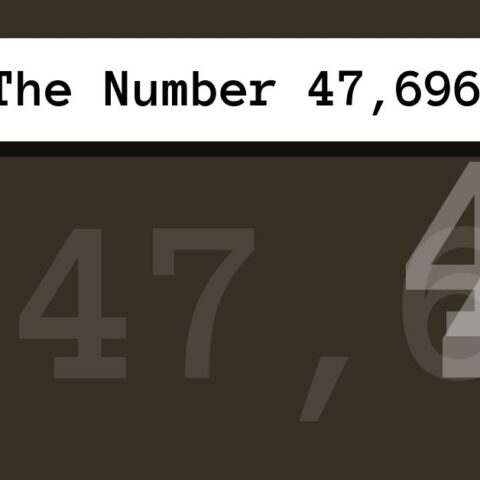About The Number 47,696