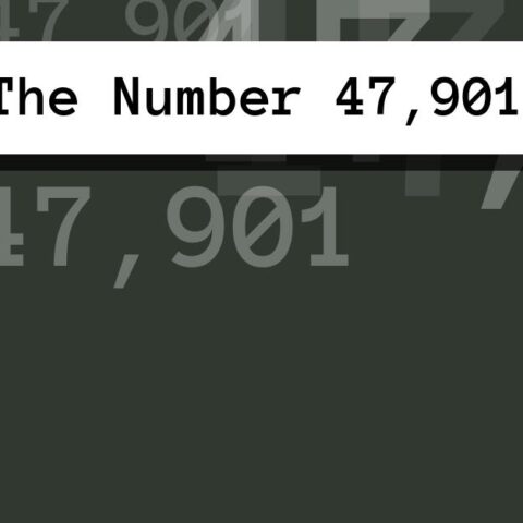About The Number 47,901