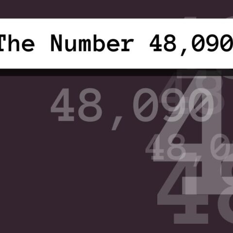 About The Number 48,090