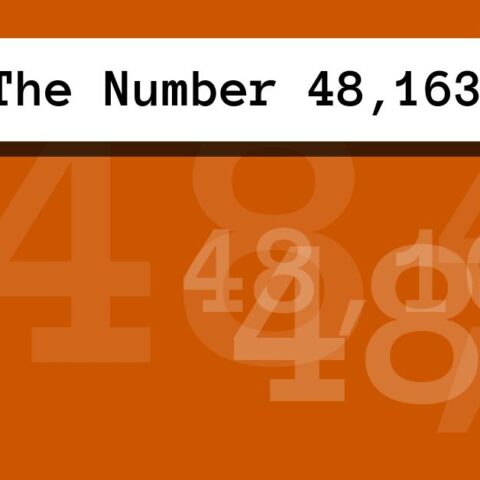 About The Number 48,163