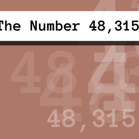 About The Number 48,315