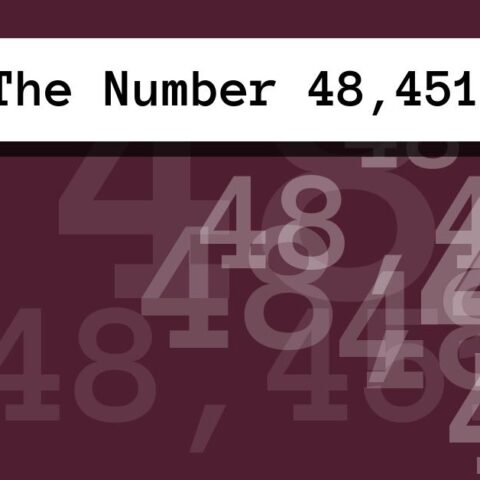 About The Number 48,451