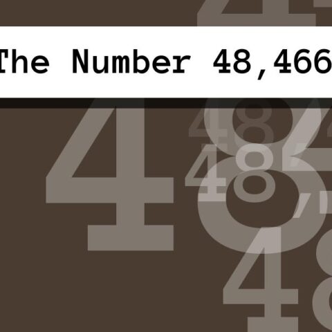 About The Number 48,466