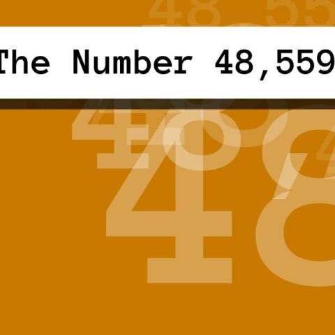 About The Number 48,559