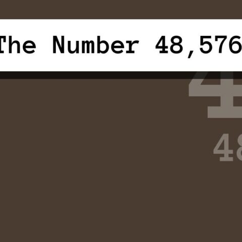 About The Number 48,576