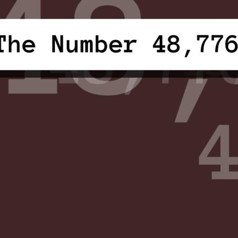 About The Number 48,776