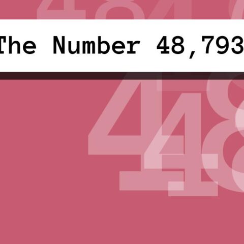 About The Number 48,793