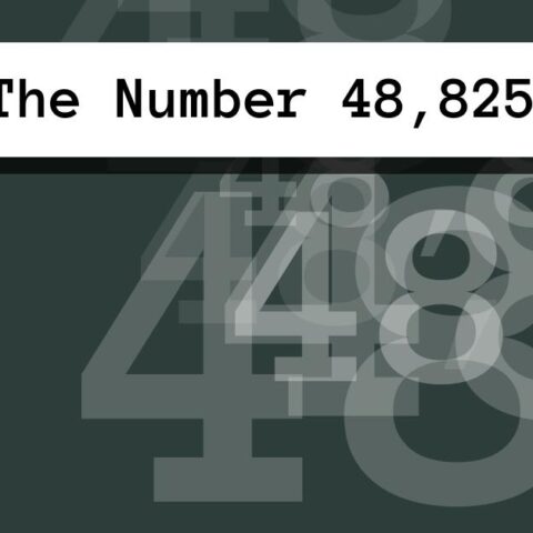About The Number 48,825
