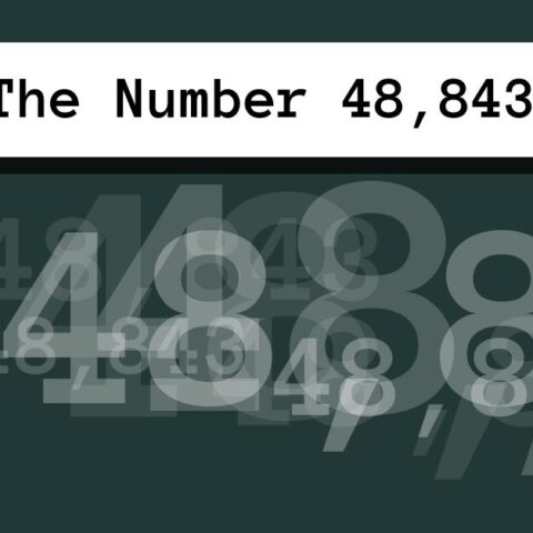 About The Number 48,843