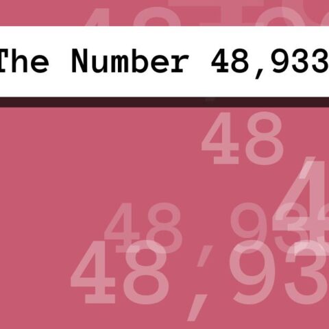 About The Number 48,933