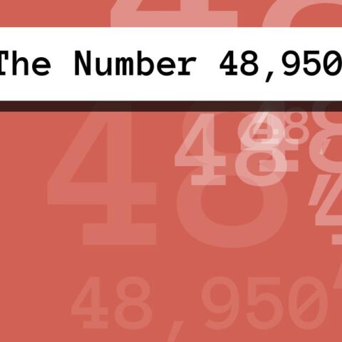About The Number 48,950