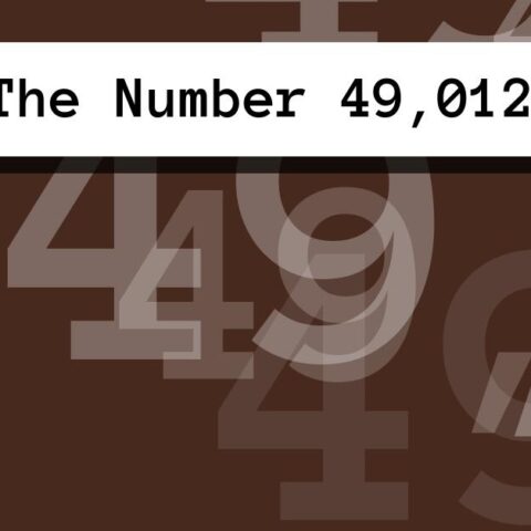 About The Number 49,012