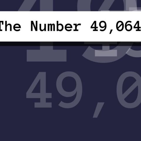 About The Number 49,064