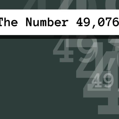 About The Number 49,076