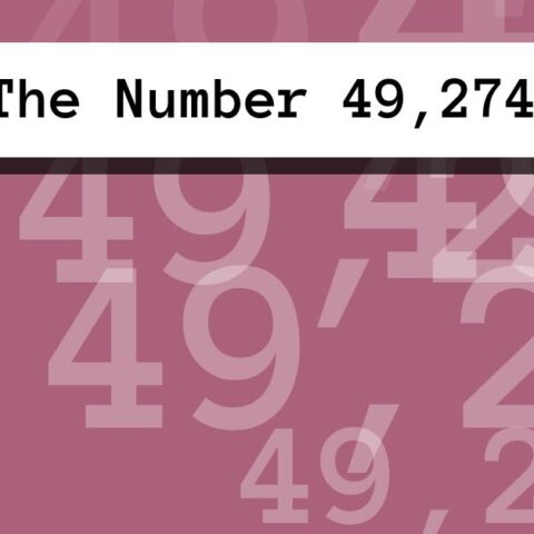 About The Number 49,274