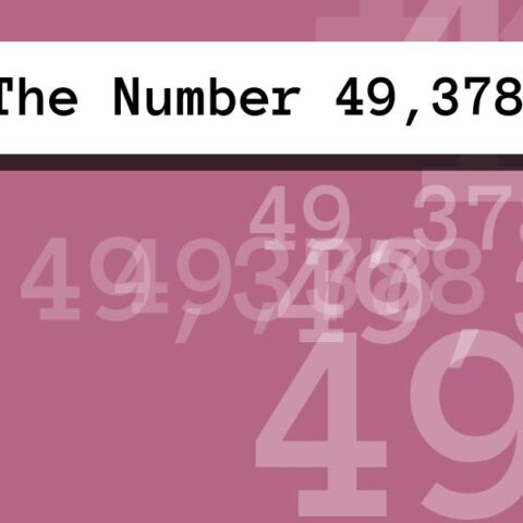 About The Number 49,378