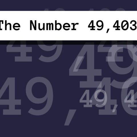 About The Number 49,403