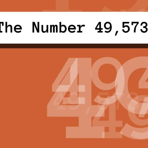 About The Number 49,573