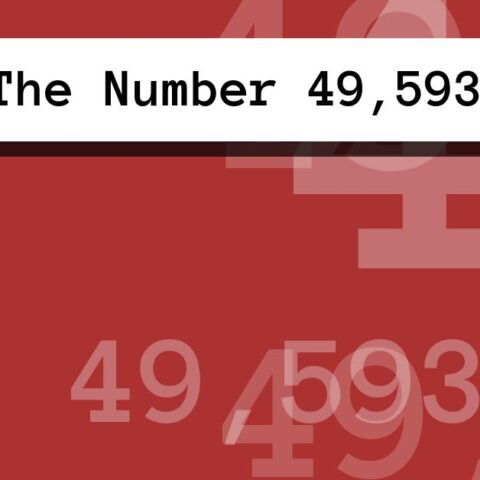 About The Number 49,593